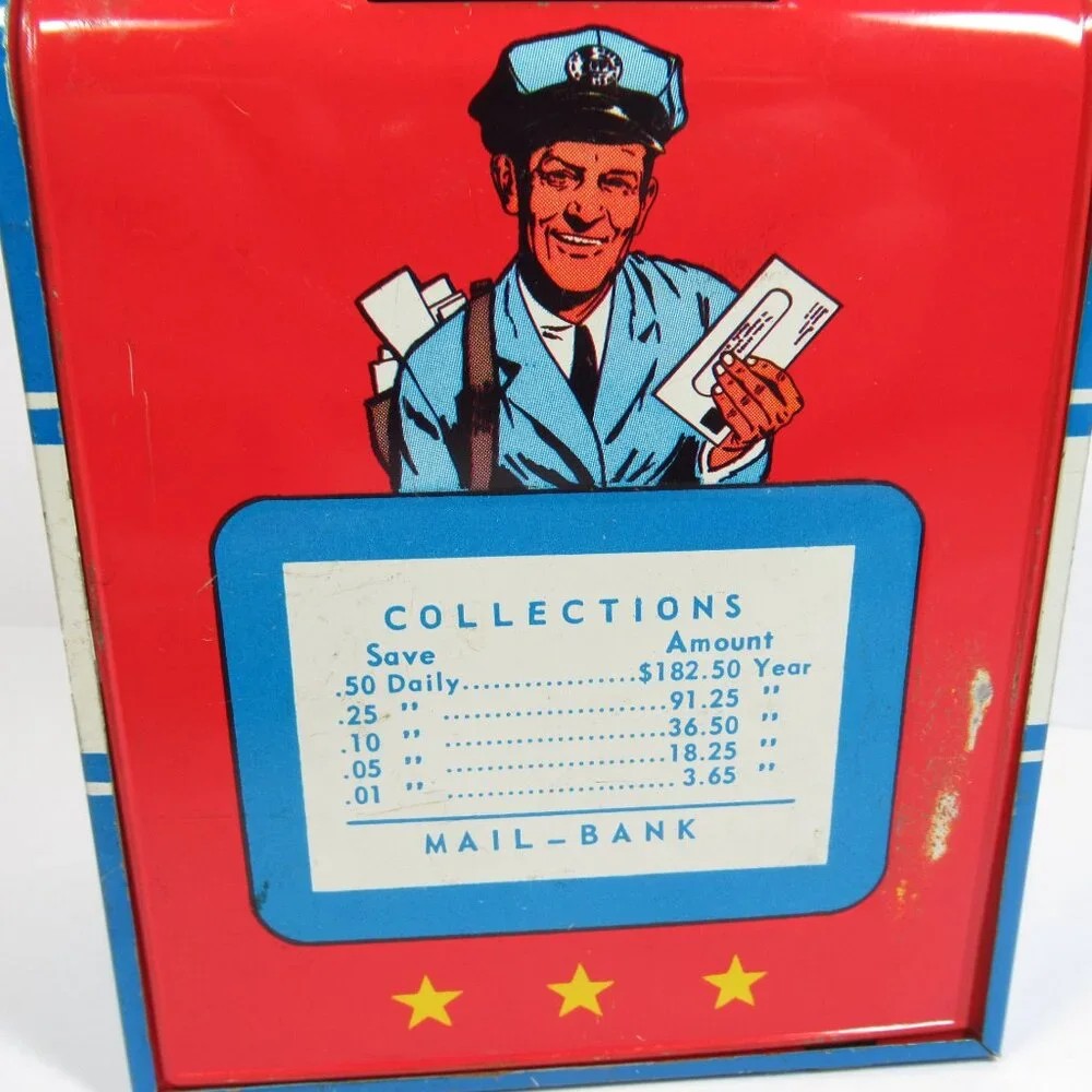 Vintage Mail Box Bank
